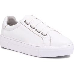 Sneakersy TAMARIS - 1-23795-34 White Uni 146. Białe półbuty damskie Tamaris, na co dzień, bez wzorów, ze skóry ekologicznej, bez obcasa, na płaskiej podeszwie, bez zapięcia. Za 239,00 zł.
