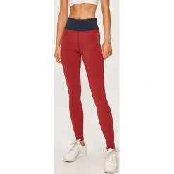 Tommy Sport - Legginsy. Brązowe spodnie damskie s, z elastanu, z podwyższonym stanem. Za 239,90 zł.