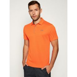 Koszulka techniczna Under Armour Tech Polo 1290140. Pomarańczowe koszulki męskie Under Armour, s, bez wzorów, sportowe, polo, bez rękawów. W wyprzedaży za 99,00 zł.