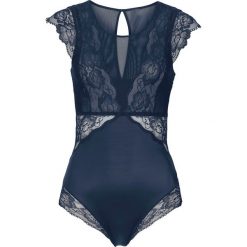 Body bonprix ciemnoniebieski. Niebieskie body damskie bonprix, z haftami. Za 89,99 zł.