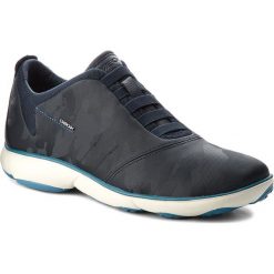 Półbuty GEOX - U Nebula F U62D7F 000VD C4002 Navy. Niebieskie półbuty skórzane męskie Geox. W wyprzedaży za 379,00 zł.