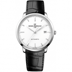 ZEGAREK GIRARD PERREGAUX 1966 Automatic 49555-11-131-BB60. Białe zegarki męskie marki GIRARD-PERREGAUX, srebrne. Za 34790,00 zł.