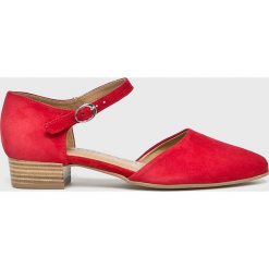 Tamaris - Baleriny. Niebieskie baleriny damskie Tamaris, bez wzorów, ze skóry, bez obcasa. Za 239,90 zł.