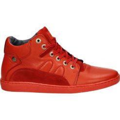 Botki męskie - 658 G-S RED. Czerwone botki męskie marki Venezia, ze skóry. Za 239,00 zł.
