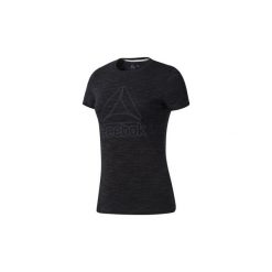 T-shirty z krótkim rękawem Reebok Sport Koszulka Training Essentials Linear Logo. Czarne bluzki sportowe damskie Reebok Sport, s, bez wzorów, bez kołnierzyka, z krótkim rękawem, krótkie, bez kaptura. Za 89,95 zł.