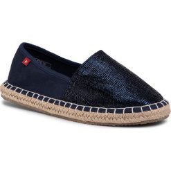 Espadryle BIG STAR - DD274A147 Navy. Niebieskie espadryle damskie BIG STAR, na co dzień, bez wzorów, ze skóry ekologicznej, retro, bez obcasa, na płaskiej podeszwie, bez zapięcia. Za 99,00 zł.