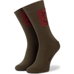 Skarpety Wysokie Unisex HUGO - Qs Labela Cc 50416639 303. Zielone skarpetki damskie HUGO, bez wzorów, z elastanu. Za 39,00 zł.