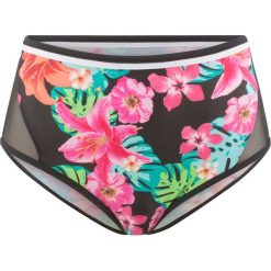 Stroje dwuczęściowe damskie: Figi bikini bonprix czarny z nadrukiem