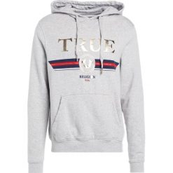 Bluzy męskie: True Religion LOGO HOODIE Bluza z kapturem grey marl