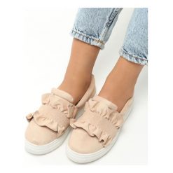 Beżowe Slip On Paksi. Brązowe trampki i tenisówki damskie Born2be, z materiału. Za 49,99 zł.