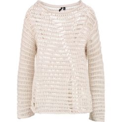Swetry klasyczne damskie: Topshop BOUTIQUE DISTRESSED KNIT Sweter cream