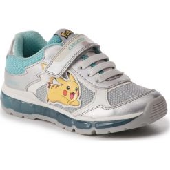Sneakersy GEOX - J Anroid G. B J9245B 0GNAJ C1W4A D Silver/Aqua. Szare półbuty dziewczęce Geox, na rzepy. W wyprzedaży za 189,00 zł.