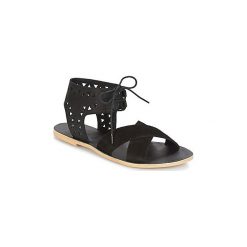 Sandały Kickers LERY. Czarne sandały damskie Kickers. W wyprzedaży za 209,30 zł.
