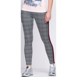 Legginsy: Szaro-Granatowe Legginsy Turns Me
