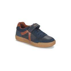 Buty Dziecko Geox J ARZACH B. E - GBK+SCAM. Niebieskie trampki dziewczęce Geox, bez wzorów, bez zapięcia. Za 247,20 zł.
