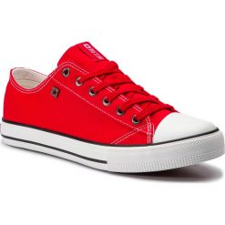 Trampki BIG STAR - DD174502R41 Red. Czerwone półbuty męskie BIG STAR, bez wzorów, z gumy, eleganckie, bez zapięcia. Za 89,00 zł.