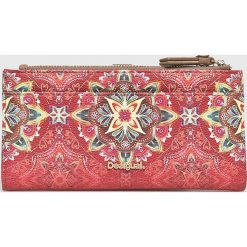 Desigual - Portfel. Różowe portfele damskie Desigual, z materiału. W wyprzedaży za 179,90 zł.