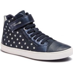 Trampki GEOX - J Gisli G. A J924NA 0SBNF C0673 Navy/Silver. Niebieskie trampki dziewczęce Geox, bez wzorów, z gumy, bez zapięcia. W wyprzedaży za 159,00 zł.