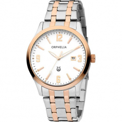 Zegarek kwarcowy w kolorze srebrno-biało-różowozłotym. Szare, analogowe zegarki męskie Esprit Watches, ze stali. W wyprzedaży za 204,95 zł.