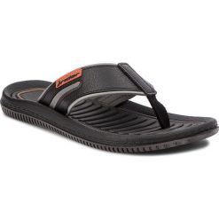 Japonki RIDER - Dunas XV Ad 82242 Grey/Black 22377. Czarne klapki męskie Rider, bez wzorów, ze skóry ekologicznej. W wyprzedaży za 109,00 zł.