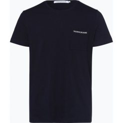 Calvin Klein Jeans - T-shirt męski, niebieski. Niebieskie t-shirty męskie marki Calvin Klein Jeans, m, z aplikacjami, z bawełny. Za 89,95 zł.