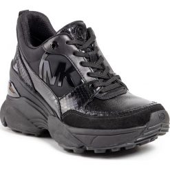 Sneakersy MICHAEL MICHAEL KORS - Mickey Trainer 43R0MKFS1L Black. Czarne półbuty damskie MICHAEL Michael Kors, ze skóry ekologicznej. Za 839,00 zł.