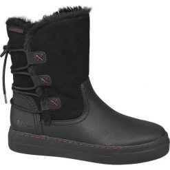 Botki damskie Bench czarne. Czarne botki damskie Bench, z materiału, bez obcasa, bez zapięcia. Za 239,90 zł.