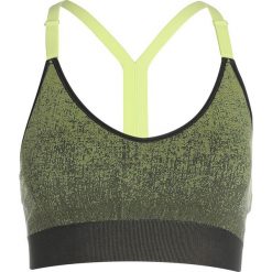 Biustonosze sportowe: adidas Performance STRAPPY Biustonosz sportowy carbon/semi frozen yellow