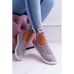 Espadryle Damskie Szare Flaure. Szare espadryle damskie Tagless, bez wzorów, bez obcasa. Za 69,00 zł.