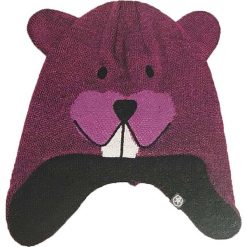 Czapka "Reaver" w kolorze fioletowym. Fioletowe czapeczki niemowlęce Color Kids, z aplikacjami. W wyprzedaży za 32,95 zł.
