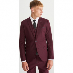 Marynarka garniturowa slim fit - Fioletowy. Fioletowe marynarki męskie slim fit Reserved. Za 299,99 zł.