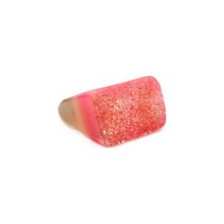 InspiRING Druza Agatu Róż Rozmiar 20. Różowe pierścionki damskie Brazi druse jewelry, z agatem. Za 270,00 zł.