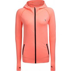 Bluza treningowa damska BLDF600 - koral neon - Outhorn. Bluzy damskie Outhorn, na lato, xl, bez wzorów, ze skóry, bez rękawów, bez kaptura. W wyprzedaży za 79,99 zł.