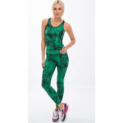 Zielone legginsy w czarne wzory H0060. Czarne legginsy damskie Fasardi, s, bez wzorów. Za 59,00 zł.