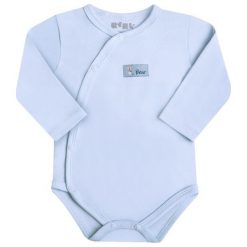 Nini Body Chłopięce 56 Niebieski. Niebieskie body niemowlęce marki Nini, bez wzorów, z bawełny, z długim rękawem. Za 35,00 zł.
