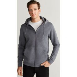 Mango Man - Bluza Bady. Szare bluzy męskie Mango Man, s, bez wzorów, z bawełny, z kapturem, bez rękawów, z kapturem. Za 119,90 zł.