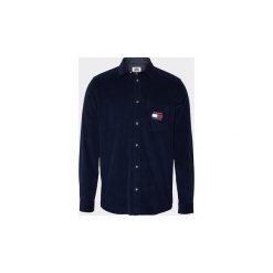Koszule z długim rękawem Tommy Jeans DM0DM07131 CORD SHIRT. Czarne koszule męskie Tommy Jeans, s, bez wzorów, z jeansu, bez kołnierzyka, z długim rękawem. Za 313,05 zł.