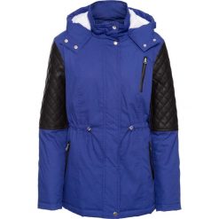 Kurtka zimowa z różnych materiałów bonprix szafirowy. Niebieskie kurtki damskie bonprix, na zimę, bez wzorów, z materiału. Za 99,99 zł.