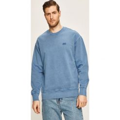 Levi's - Bluza. Niebieskie bluzy męskie Levi's®, s, bez wzorów, z bawełny, z okrągłym kołnierzem, bez rękawów, bez kaptura. W wyprzedaży za 199,90 zł.
