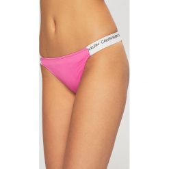 Calvin Klein Jeans - Figi kąpielowe. Czerwone stroje kąpielowe damskie Calvin Klein Jeans, s, bez wzorów, z elastanu. Za 179,90 zł.