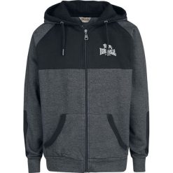 Lonsdale London Adbury Bluza z kapturem rozpinana czarny (Anthracite)/czarny. Czarne bejsbolówki męskie Lonsdale London, xl, z kapturem. Za 199,90 zł.