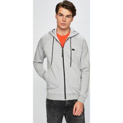 Lacoste - Bluza. Szare bluzy męskie Lacoste, s, z nadrukiem, z elastanu, z kapturem, bez rękawów, z kapturem. W wyprzedaży za 299,90 zł.