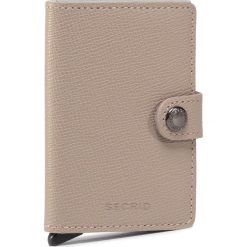Mały Portfel Damski SECRID - Miniwallet MC Crisple Taupe Camo. Brązowe portfele damskie Secrid, bez wzorów, ze skóry. Za 249,00 zł.