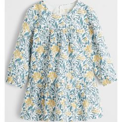 Mango Kids - Sukienka dziecięca Lara 80-104 cm. Białe sukienki dziewczęce Mango Kids, bez wzorów, z bawełny, casualowe, z długim rękawem, długie, maxi, proste. W wyprzedaży za 49,90 zł.
