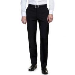 Spodnie CARLO 13-14SB. Czarne spodnie męskie Giacomo Conti, do pracy, m, bez wzorów, z poliesteru, eleganckie. Za 399,00 zł.