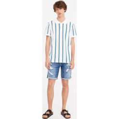 Spodenki i szorty męskie: Bermudy jeansowe slim fit z dziurami