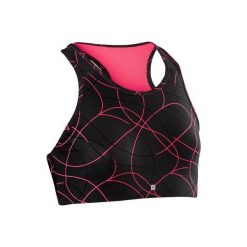 Stanik do gimnastyki S900. Niebieskie biustonosze marki DOMYOS, z elastanu. Za 34,99 zł.