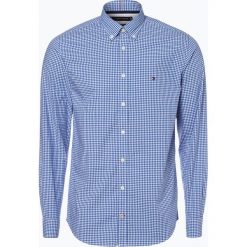 Tommy Hilfiger - Koszula męska, niebieski. Niebieskie koszule męskie na spinki TOMMY HILFIGER, m, w kratkę, button down. Za 349,95 zł.