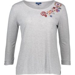 Koszulka w kolorze szarym. Szare koszulki damskie Tom Tailor Classic, bez wzorów, z okrągłym kołnierzem, bez rękawów. W wyprzedaży za 68,95 zł.