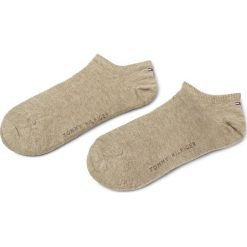 Zestaw 2 par niskich skarpet unisex TOMMY HILFIGER - 342023001 Light Beige Melange 369. Brązowe skarpetki damskie TOMMY HILFIGER, bez wzorów, z elastanu. Za 44,99 zł.
